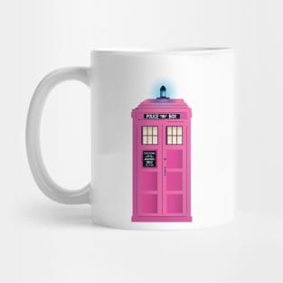 Pink TARDIS Mug